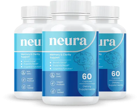 Neura memory and clarity support supplement bottles with 60 capsules each